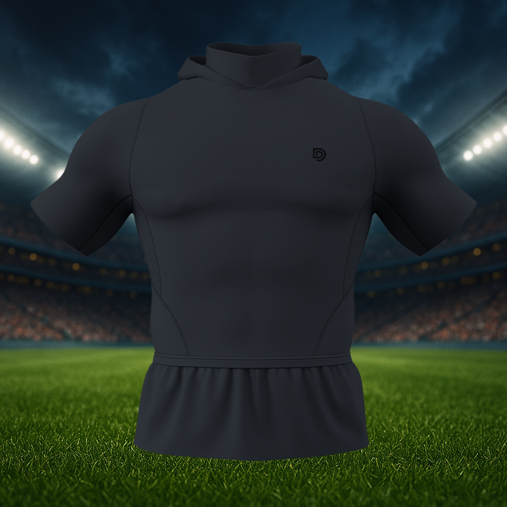 Youth Compression Pro Short Sleeve Hooded Shirt