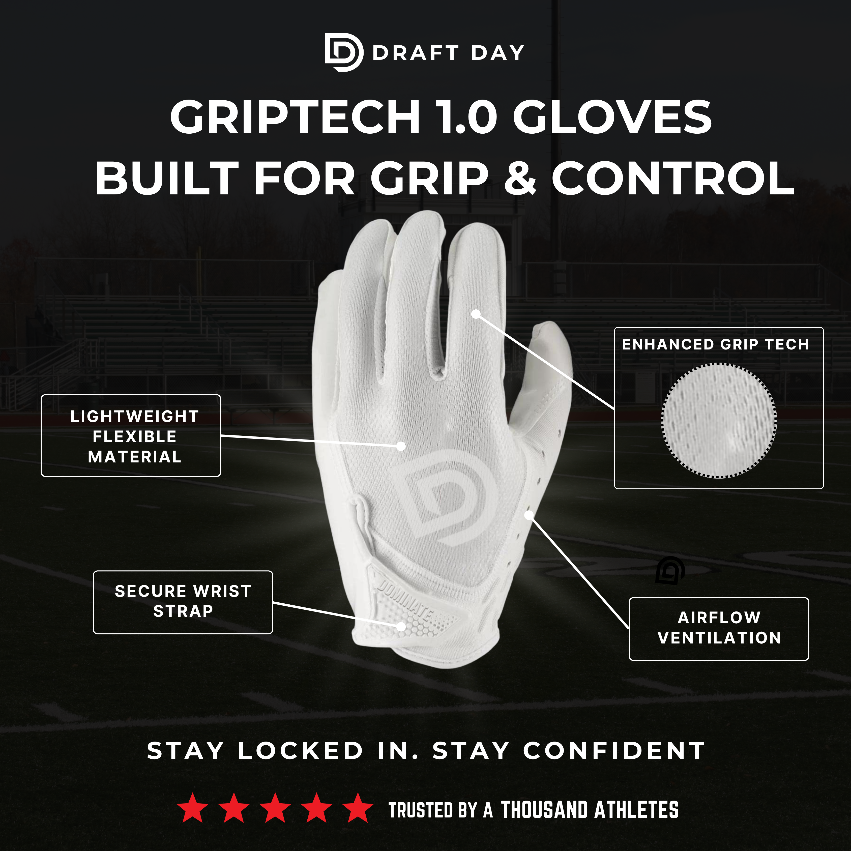 Youth GripTech Pro 1.0 Gloves (Pair)